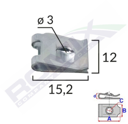 Clips Metalic Fixare Universal Set 25 Buc 