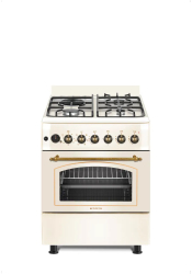 Aragaz rustic Studio Casa FE60603G+1EL cuptor electric multifunctional cu ventilatie 3 arzatoare gaz + 1 ochi electric