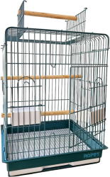 Colivie pentru papagali mari 47X47X65 cm deschidere acoperis Nr.904 Albastru