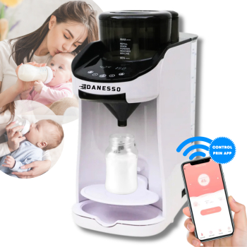Espressor Lapte Praf pentru Bebelusi si Copii Danesso® Autocuratare Temperatura Reglabila Aplicatie Mobila Inclusa WI-FI Functie d