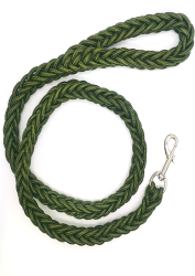 Lesa impletita pentru caine de talie mare grosime 25mm 120cm Verde Ropet 
