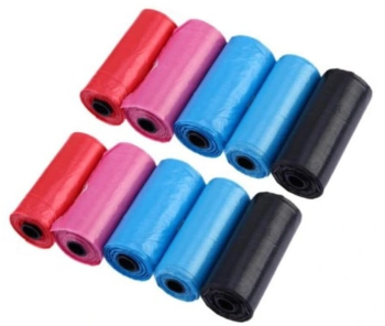 Set 8 role saci menajeri pentru fecalele 8 role x 15saci Pungi igienice pentru caini si pisici Ropet 