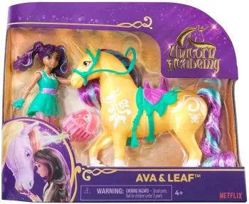 Unicorn Academy Set Unicorn Leaf Si Papusa Ava 