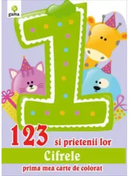 123 si prietenii sai Carte colorat 