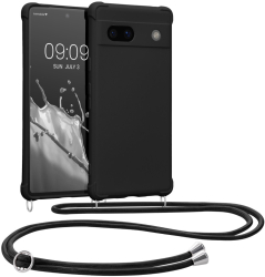 Husa Kwmobile cu snur pentru Google Pixel 7a Negru Silicon 61600.01 