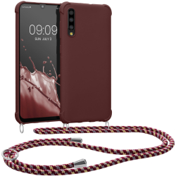 Husa Kwmobile cu snur pentru Samsung Galaxy A50 Violet Silicon 49962.187 