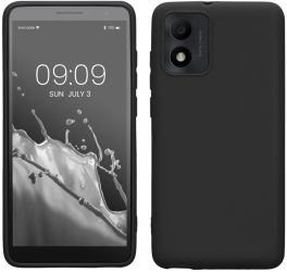 Husa Kwmobile pentru Alcatel 1B 2022 Negru Silicon 61461.01 