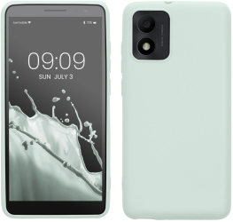 Husa Kwmobile pentru Alcatel 1B 2022 Verde deschis Silicon 61461.2