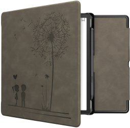 Husa kwmobile pentru Amazon Kindle Scribe Piele ecologica Gri 60278.02 