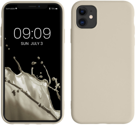 Husa Kwmobile pentru Apple iPhone 11 Crem Silicon KWM000010SX074C 