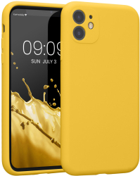 Husa Kwmobile pentru Apple iPhone 11 Galben Silicon KWM000016XQ012C 