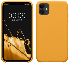 Husa Kwmobile pentru Apple iPhone 11 Portocaliu Silicon KWM000010EY114C 