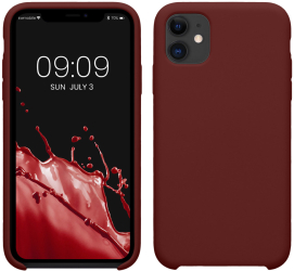 Husa Kwmobile pentru Apple iPhone 11 Rosu inchis Silicon KWM000010EY113C 