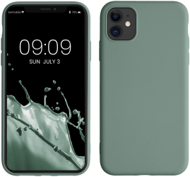 Husa Kwmobile pentru Apple iPhone 11 Verde Silicon KWM000010SX075C 