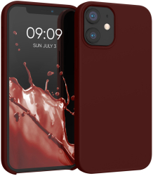 Husa Kwmobile pentru Apple iPhone 12 Mini Rosu inchis Silicon KWM000011JO067C 
