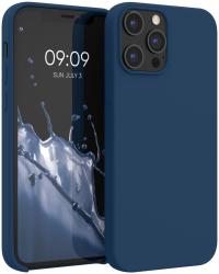 Husa Kwmobile pentru Apple iPhone 12 Pro Max Albastru Silicon KWM000011JR081C 
