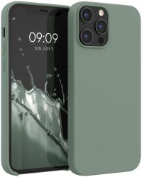 Husa Kwmobile pentru Apple iPhone 12 Pro Max Verde Silicon KWM000011JR084C 