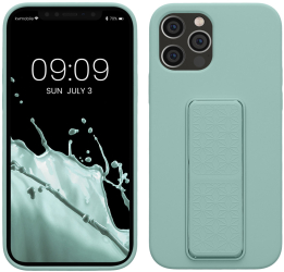 Husa Kwmobile pentru Apple iPhone 12/iPhone 12 Pro Verde deschis Silicon 58283.71 