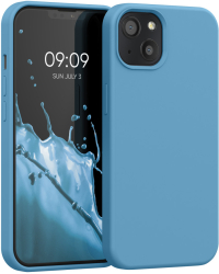 Husa Kwmobile pentru Apple iPhone 13 Albastru Silicon KWM000013OV098C 