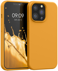 Husa Kwmobile pentru Apple iPhone 13 Pro Portocaliu Silicon KWM000013OX050C 