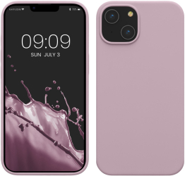Husa Kwmobile pentru Apple iPhone 14 Mov deschis Silicon KWM000016NI047C 