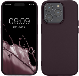 Husa Kwmobile pentru Apple iPhone 14 Pro Violet inchis Silicon KWM000022RW005C 