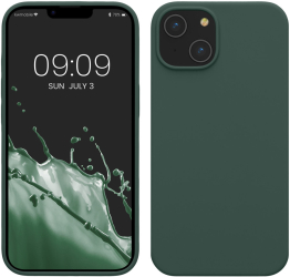 Husa Kwmobile pentru Apple iPhone 14 Verde inchis Silicon KWM000016NI050C 