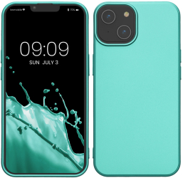 Husa Kwmobile pentru Apple iPhone 14 Verde Silicon KWM000022RV002C 