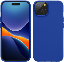 Husa Kwmobile pentru Apple iPhone 15 Albastru Silicon 61957.134 