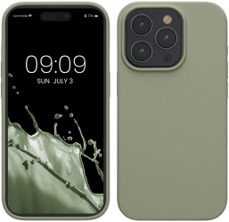 Husa Kwmobile pentru Apple iPhone 15 Pro Max Verde deschis Silicon KWM000020CD021C 