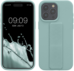 Husa Kwmobile pentru Apple iPhone 15 Pro Max Verde deschis Silicon KWM000020EL003C 