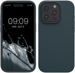 Husa Kwmobile pentru Apple iPhone 15 Pro Max Verde inchis Silicon KWM000020CD020C 