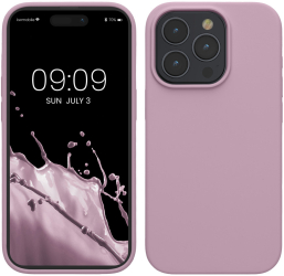 Husa Kwmobile pentru Apple iPhone 15 Pro Mov deschis Silicon KWM000020CC031C 