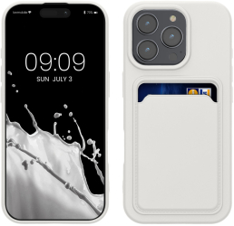 Husa Kwmobile pentru Apple iPhone 16 Pro Alb Silicon KWM000022UH005C 