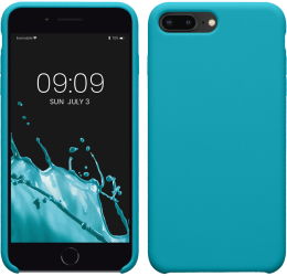 Husa Kwmobile pentru Apple iPhone 8 Plus/iPhone 7 Plus Albastru deschis Silicon KWM0000087L103C 