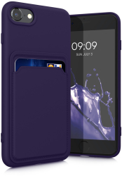 Husa Kwmobile pentru Apple iPhone SE 2022 /iPhone SE 2020 /iPhone 8 Albastru Silicon KWM0000134I017C 