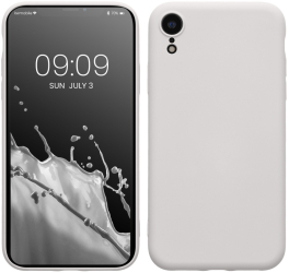 Husa Kwmobile pentru Apple iPhone XR Alb Silicon 49983.48