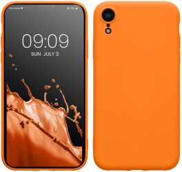 Husa Kwmobile pentru Apple iPhone XR Portocaliu Silicon 49983.15 