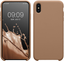 Husa Kwmobile pentru Apple iPhone XS Max Crem Silicon 45909.246 