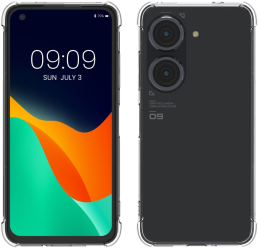 Husa Kwmobile pentru Asus Zenfone 10/Zenfone 9 Transparent Silicon 61615.03 