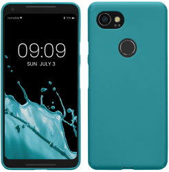 Husa Kwmobile pentru Google Pixel 2 XL Albastru Silicon KWM000008JS003C 