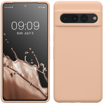 Husa Kwmobile pentru Google Pixel 7 Pro Crem Silicon KWM0000171J045C 