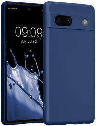 Husa Kwmobile pentru Google Pixel 7a Albastru Silicon KWM000019YG010C 