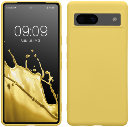 Husa Kwmobile pentru Google Pixel 7a Galben Silicon 61614.165 