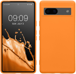 Husa Kwmobile pentru Google Pixel 7a Portocaliu Silicon 61614.15 