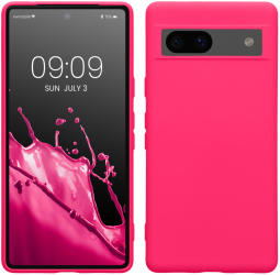 Husa Kwmobile pentru Google Pixel 7a Roz Silicon 61614.77 