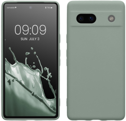 Husa Kwmobile pentru Google Pixel 7a Verde Silicon KWM000019YF035C 