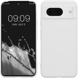 Husa Kwmobile pentru Google Pixel 8 Alb Silicon KWM0000208H019C 