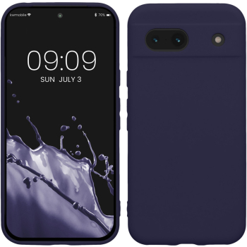 Husa Kwmobile pentru Google Pixel 8a Albastru inchis Silicon KWM000020KU028C 