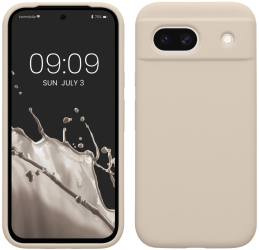 Husa Kwmobile pentru Google Pixel 8a Crem Silicon KWM000020KQ054C 